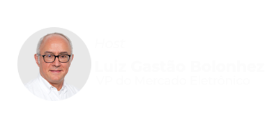 Foto do Host Luiz Gastão VP do Mercado Eletônico